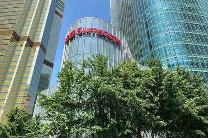 上海未来资产大厦发光字工程—粉色视频高清官网精心打造